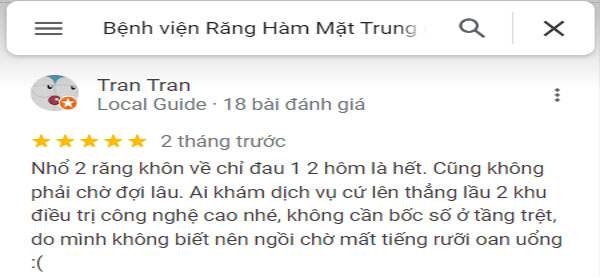 Đánh giá của khách hàng sau khi sử dụng dịch vụ tại đây