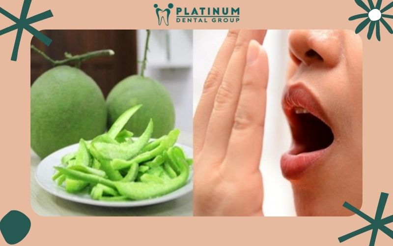 Cách trị hôi miệng tại nhà bằng vỏ bưởi