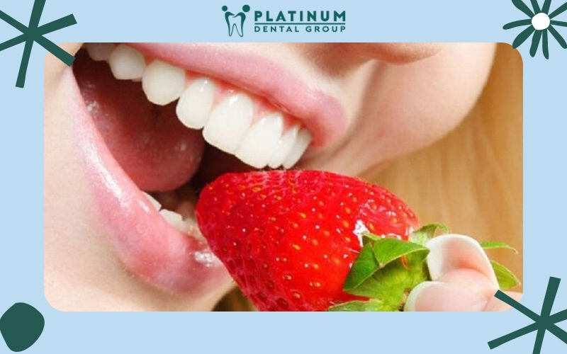 Nên có chế độ ăn uống đúng cách để bảo vệ hàm răng sứ